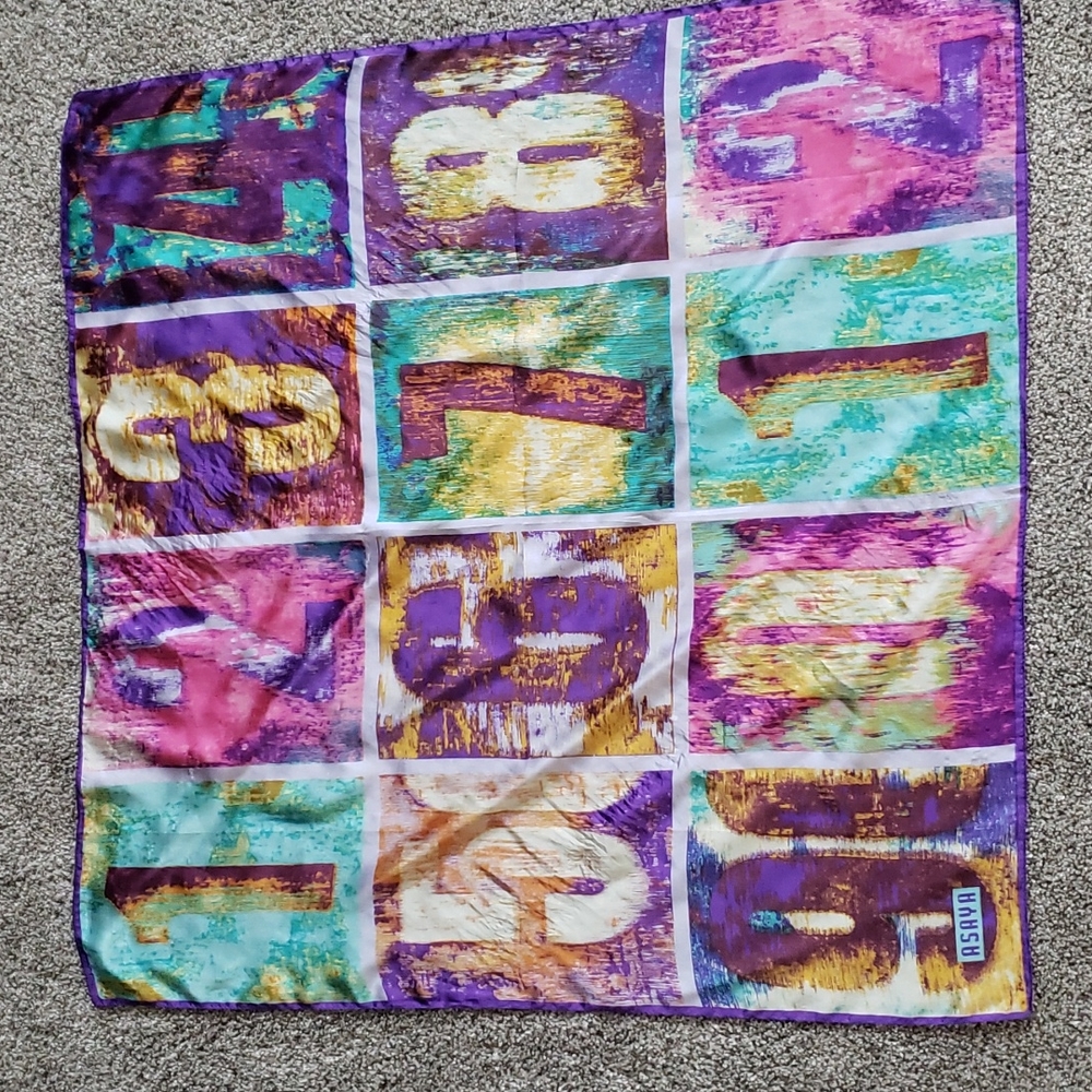 Asaya silk square scarf